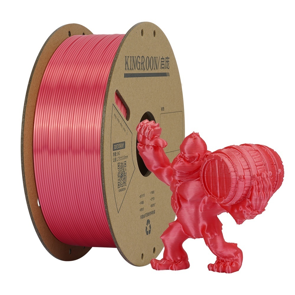 Филамент Kingroon PLA Silk Red 1.75mm 1KG