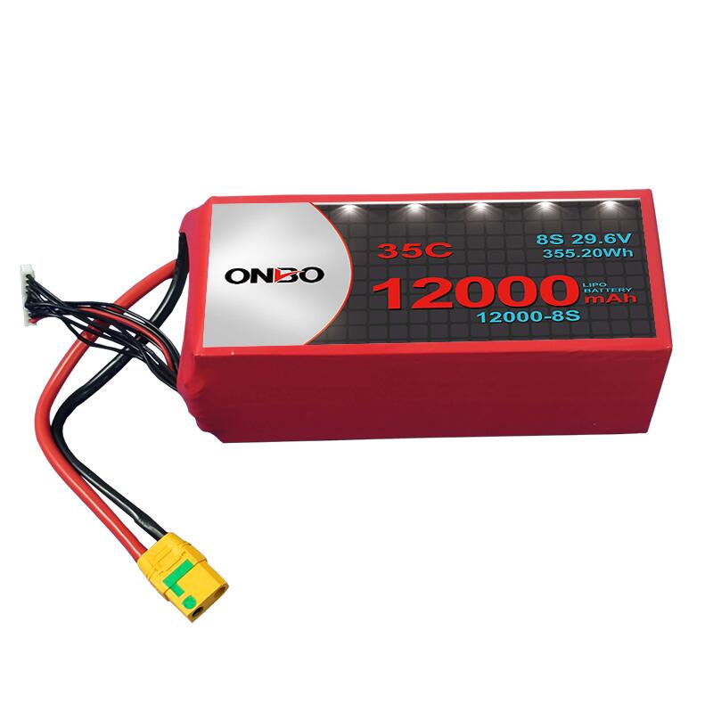 Литиевый аккумулятор Onbo 12000mAh 8S (35C) XT90S