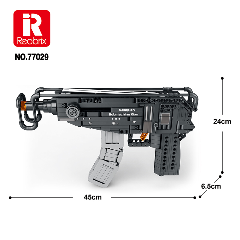 Конструктор Пистолет-пулемет Reobrix 77029 Scorpion Vz.61