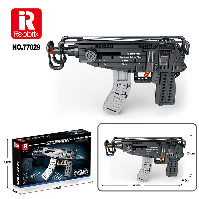Конструктор Пистолет-пулемет Reobrix 77029 Scorpion Vz.61