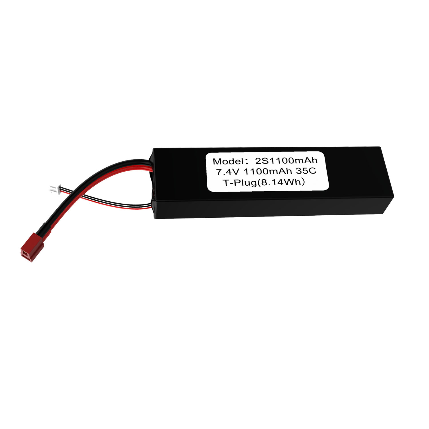 Литиевый аккумулятор Mason 1100mAh 2S (35C) 7.4V Т