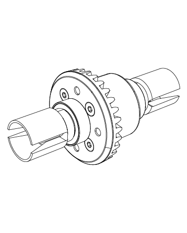 Задний дифференциал для MJX 1/14 (P14207R)