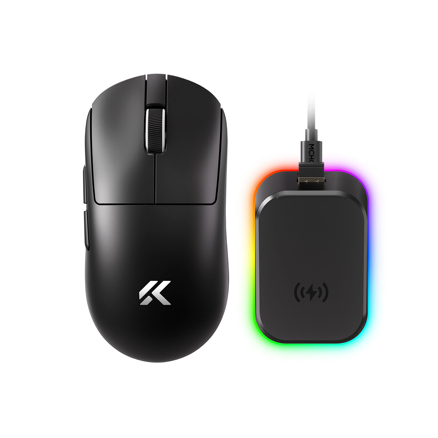 Беспроводная игровая мышь MCHOSE A7 V2 Ultra Plus (черный)