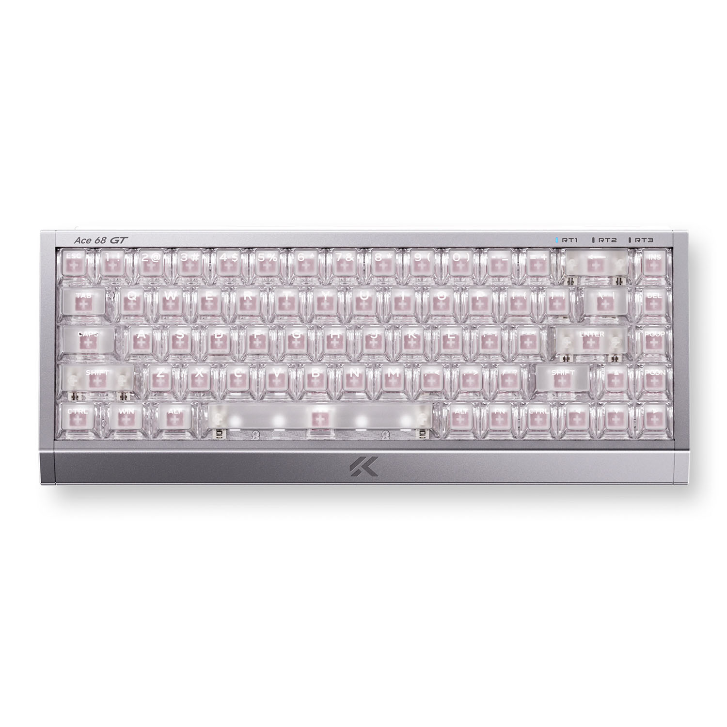 Проводная игровая клавиатура MCHOSE Ace 68 GT Mount Tai GT Magnetic Switch (серебристый)