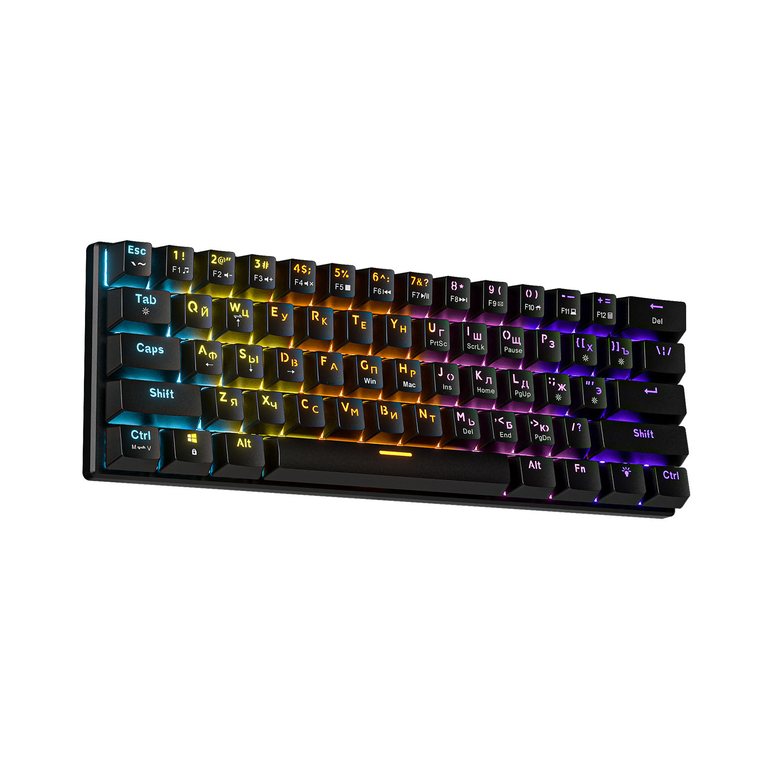 Проводная игровая клавиатура CYBERLYNX BD61 Red Switch (черный)