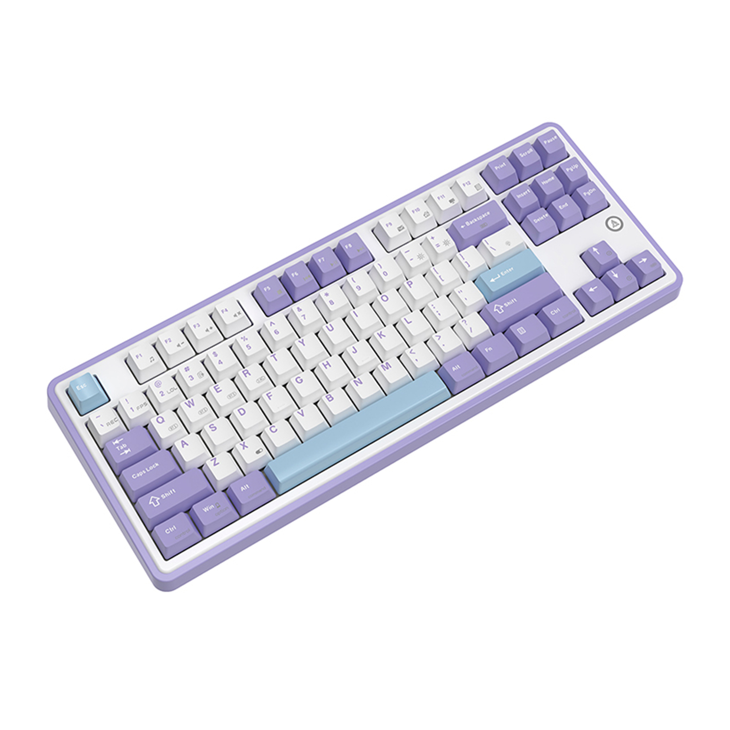 Беспроводная игровая клавиатура AJAZZ AK870 Gift Switch (фиолетовый/белый/синий)