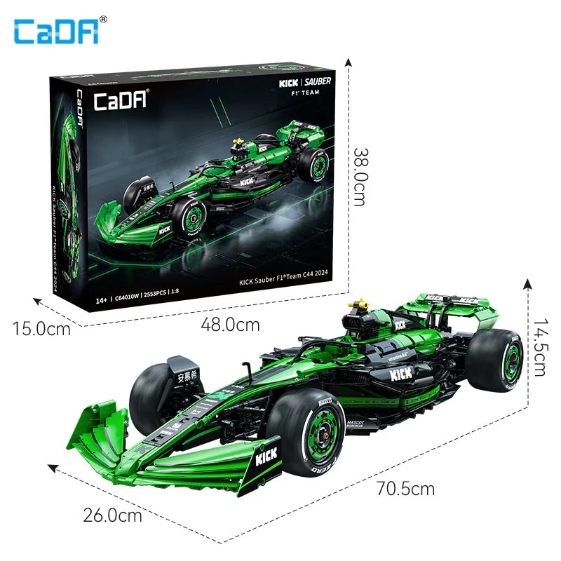 Конструктор CaDA спортивный автомобиль Sauber F1 C44 C64010W