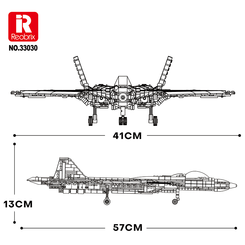 Конструктор Истребитель Reobrix 33030 Су-57