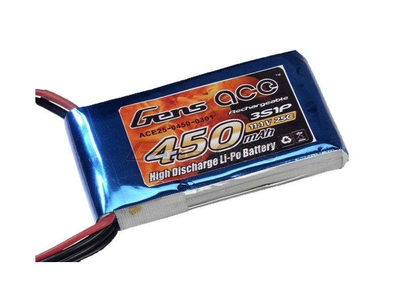 Литиевый аккумулятор Gens Ace 450mAh 3S (25C)