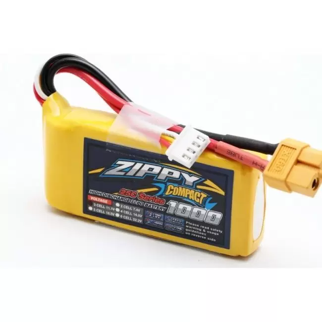 Литиевый аккумулятор Zippy 1000mAh 3S (25C)