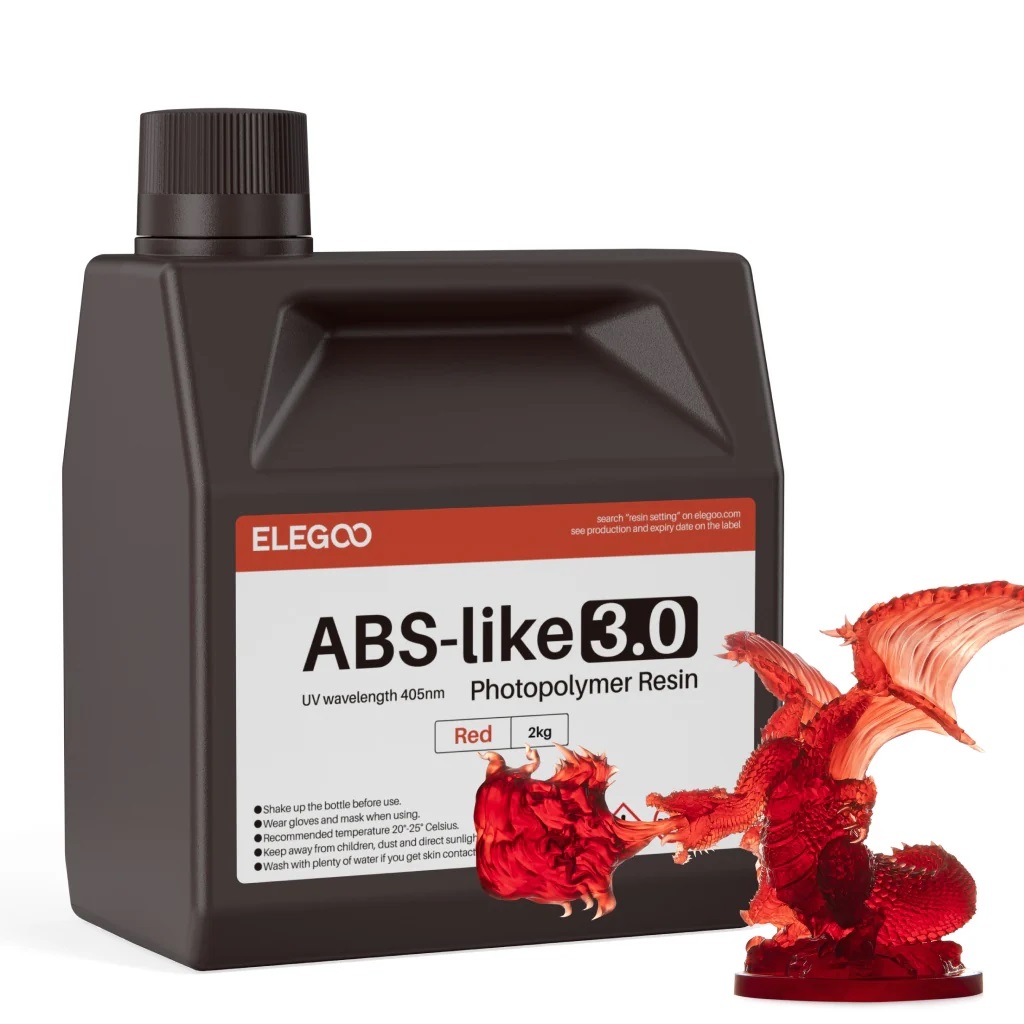 Фотополимерная смола Elegoo ABSlike V3.0 2000g (красный)