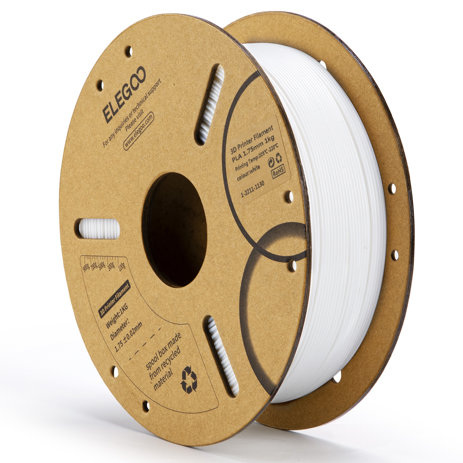 Филамент Elegoo PLA filament 1000g (белый)