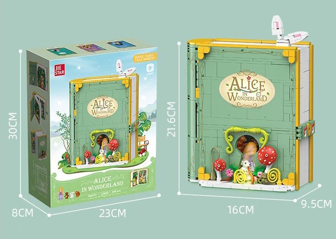 Конструктор Jie Star Книга "Алиса в стране чудес" JJ9056