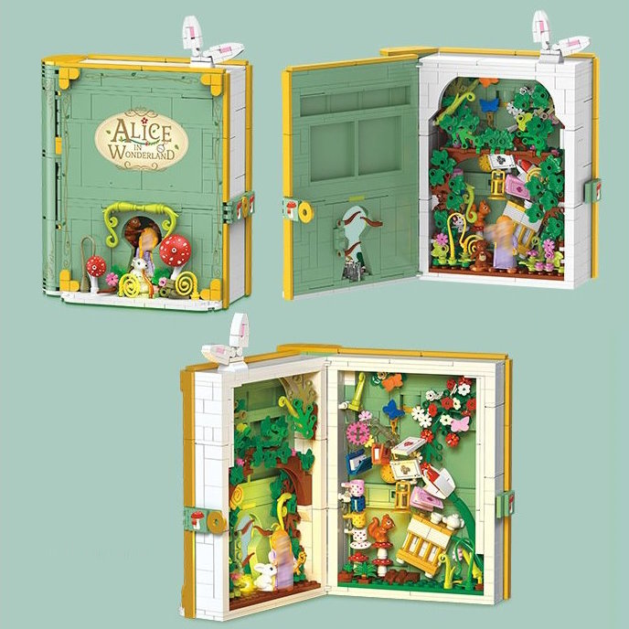 Конструктор Jie Star Книга "Алиса в стране чудес" JJ9056