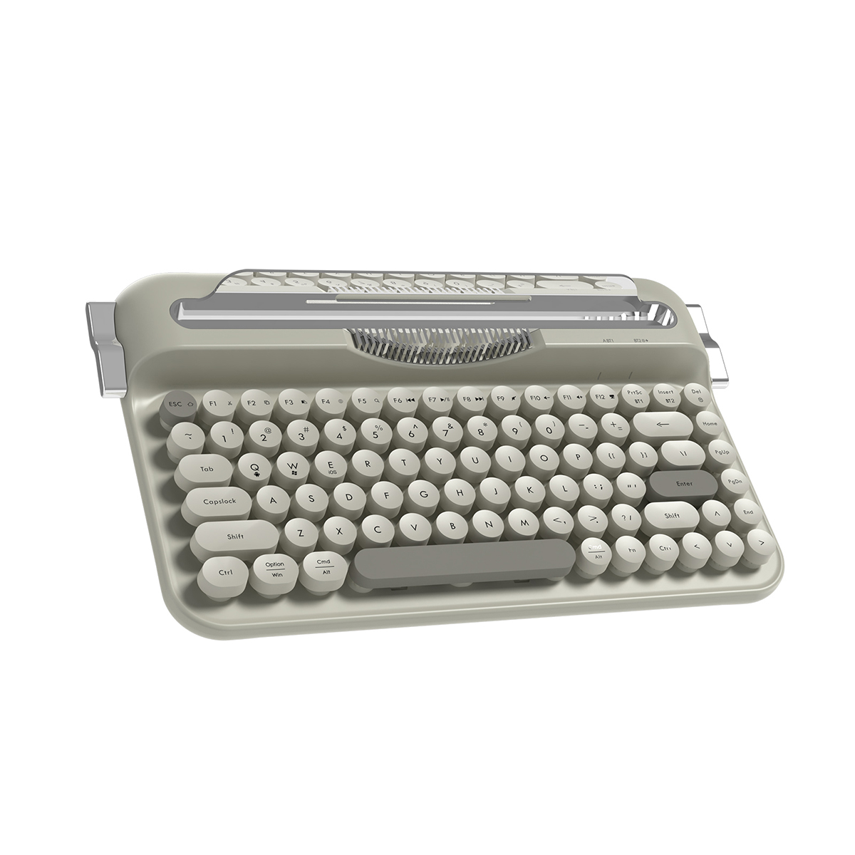 Компьютерная клавиатура AJAZZ AF84 (бело-серая)