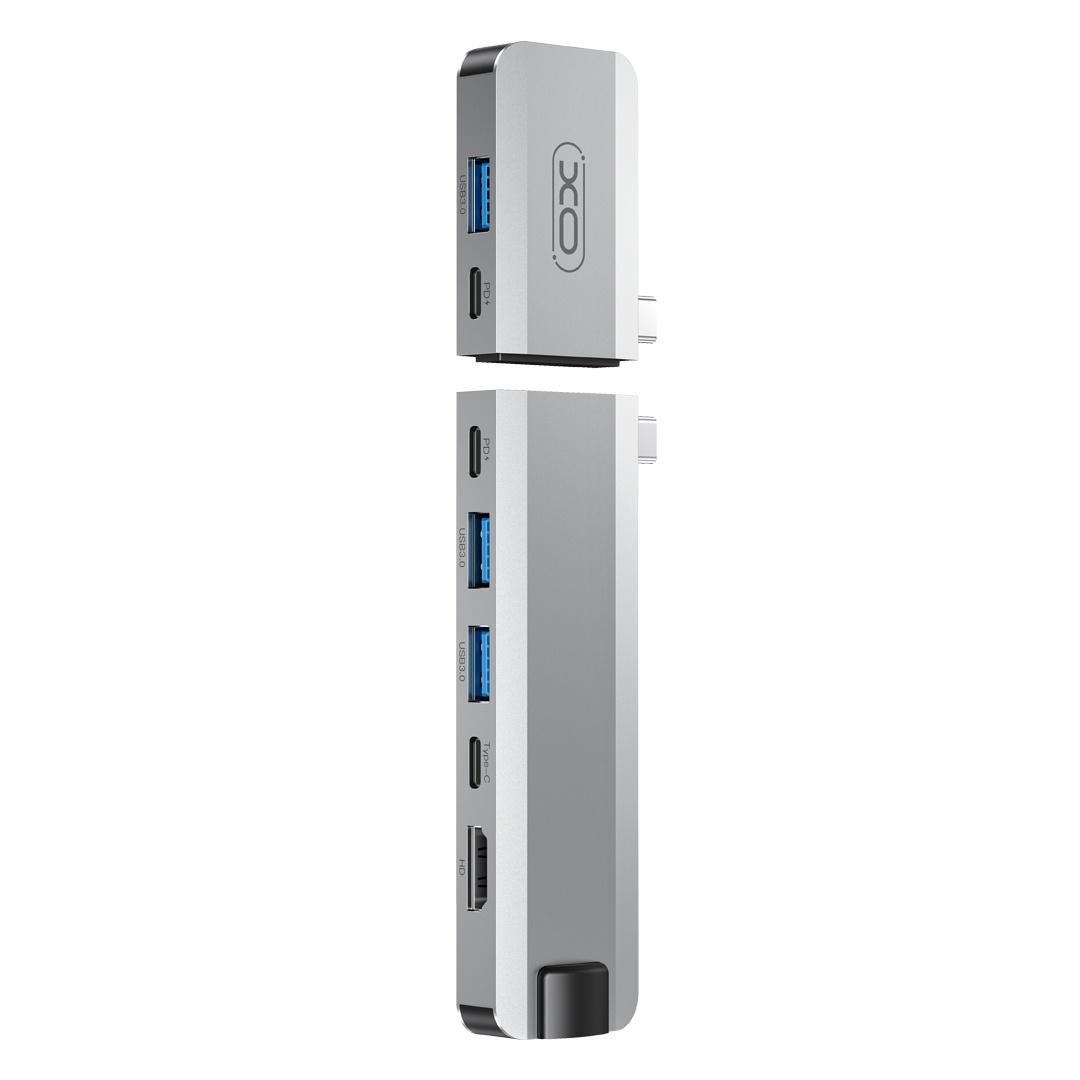 Разветвитель type-c 9-в-1 (Type-c to USB3.03+HDMI2+PD2+RJ45+TYPE-C) HUB017