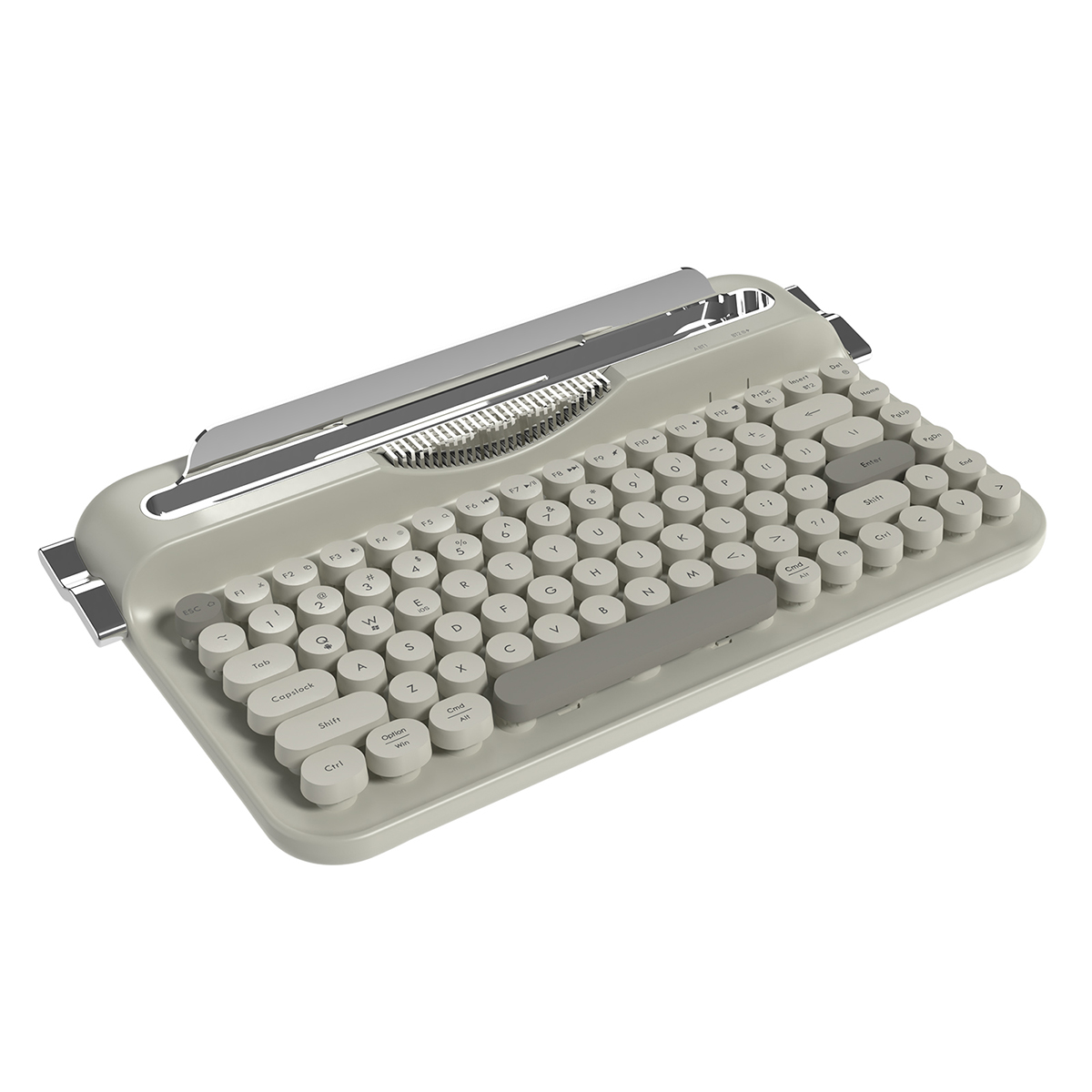 Компьютерная клавиатура AJAZZ AF84 (бело-серая)