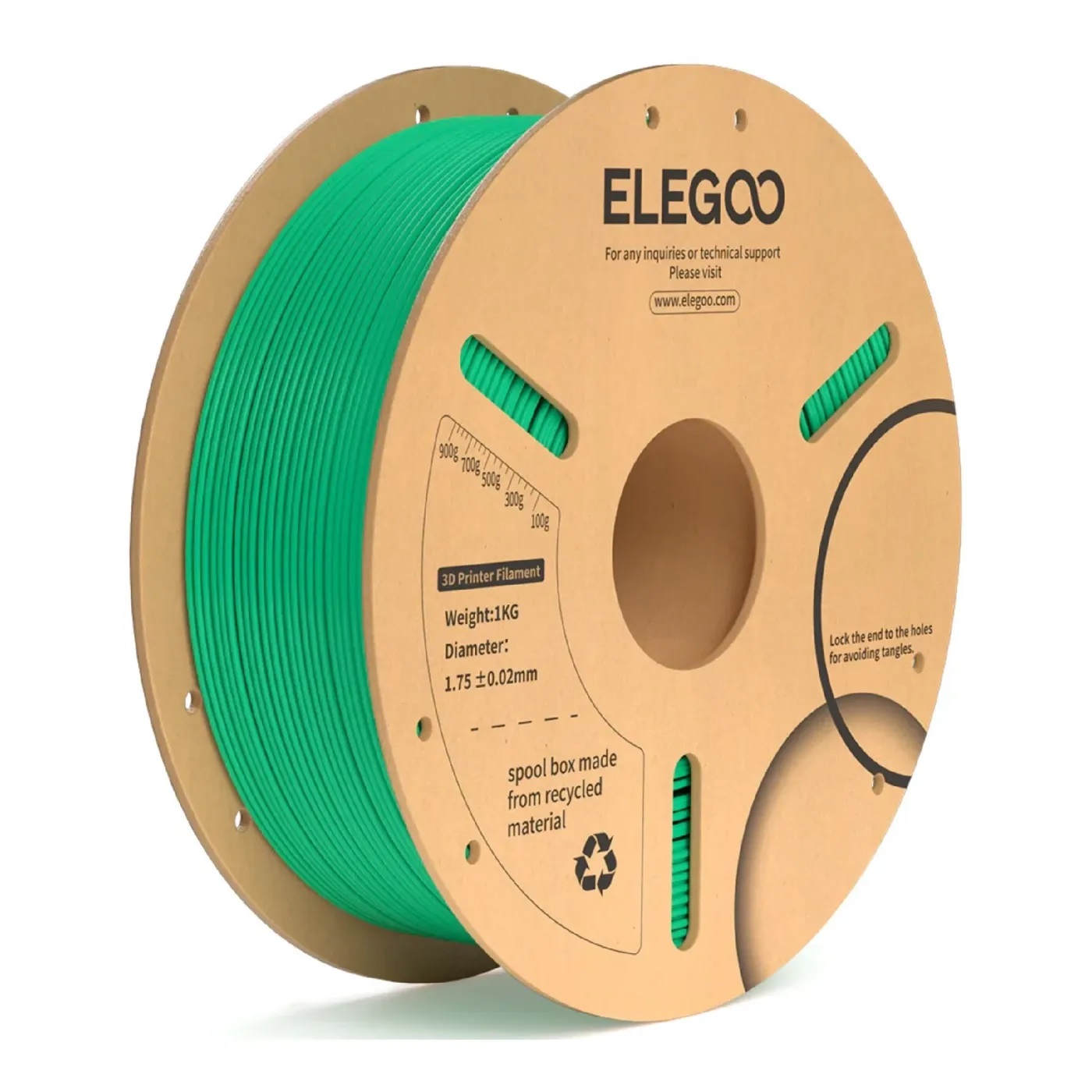 Филамент Elegoo PLA+, 1.75 мм, 1 кг, морская волна