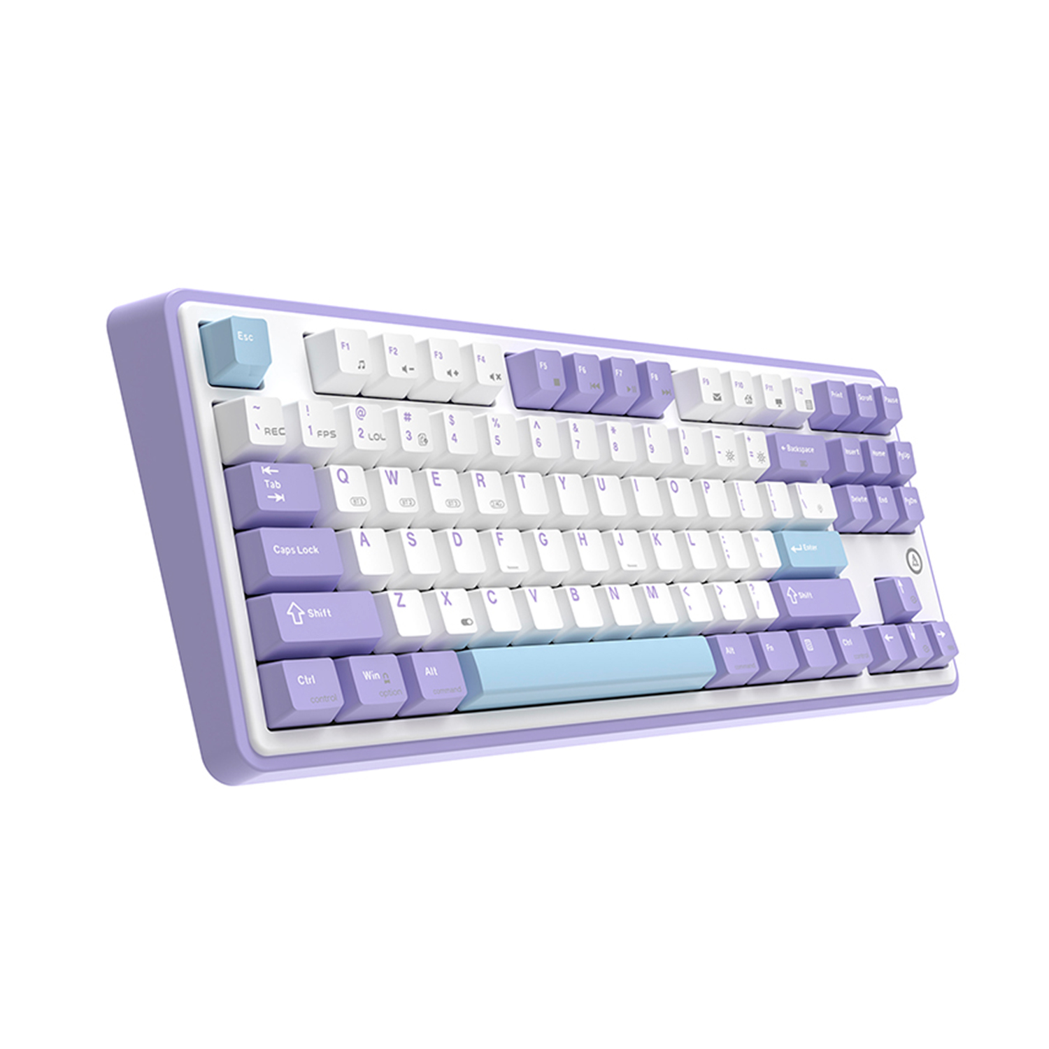 Беспроводная игровая клавиатура AJAZZ AK870 Gift Switch (фиолетовый/белый/синий)