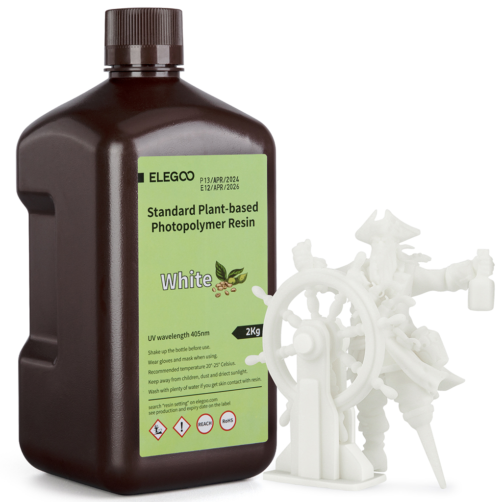 Фотополимерная смола Elegoo PlantBased 2000g (белый)