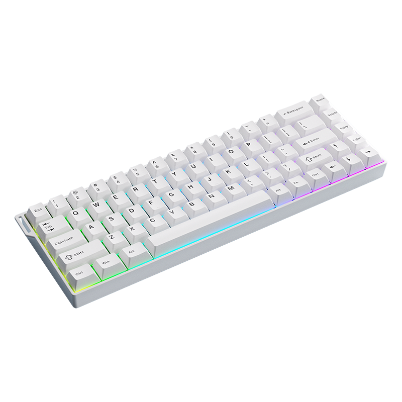 Проводная игровая клавиатура AJAZZ AK680 V2 Ice Island Switch (белый)