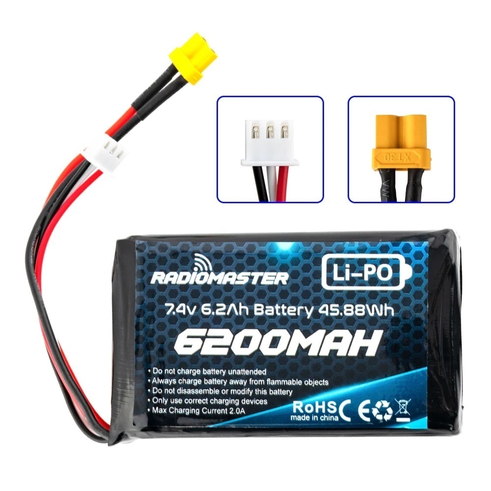 Аккумулятор 7.4V 6200mah 