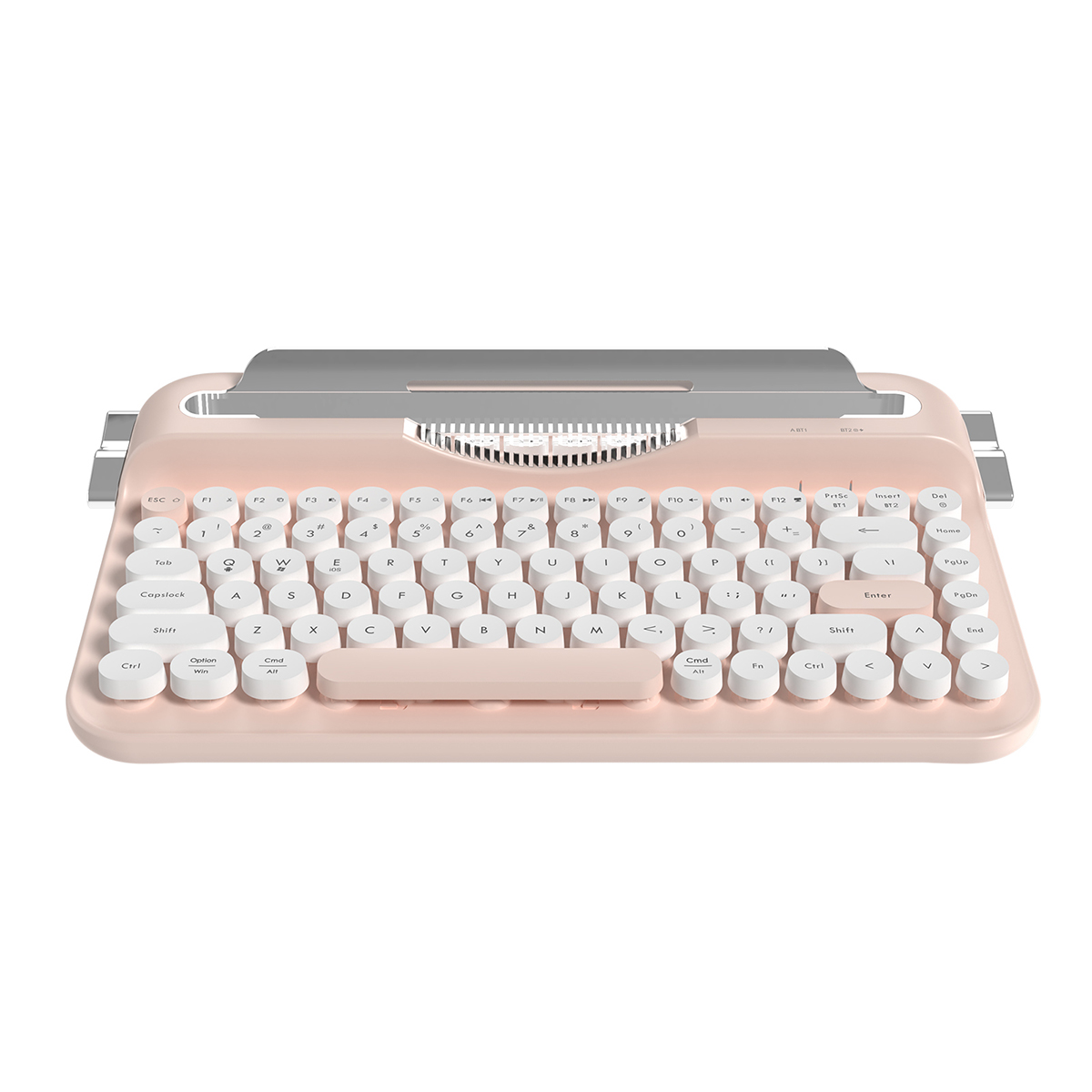 Компьютерная клавиатура AJAZZ AF84 (бело-розовая)