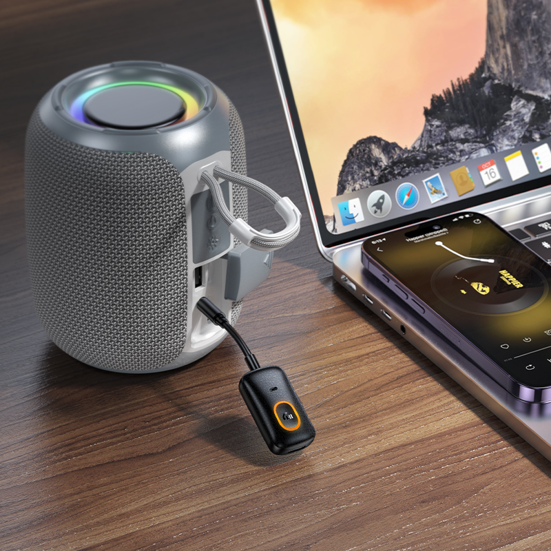 Ресивер/трансмиттер Hoco E151 Graceful Bluetooth AUX (черный)