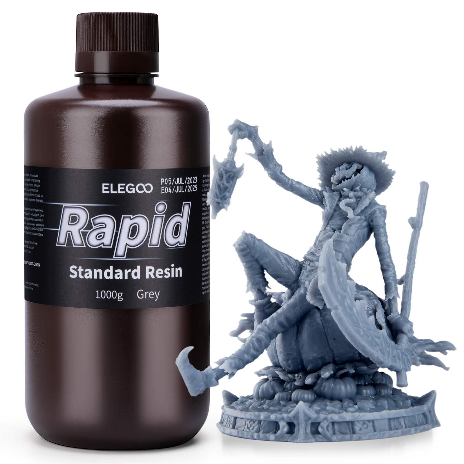 Фотополимерная смола Elegoo Standard Rapid 1000g (серый)
