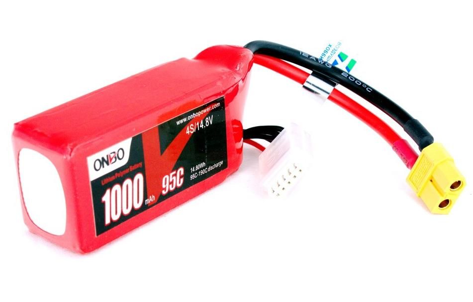 Литиевый аккумулятор Onbo 1000mAh 4S (95C)