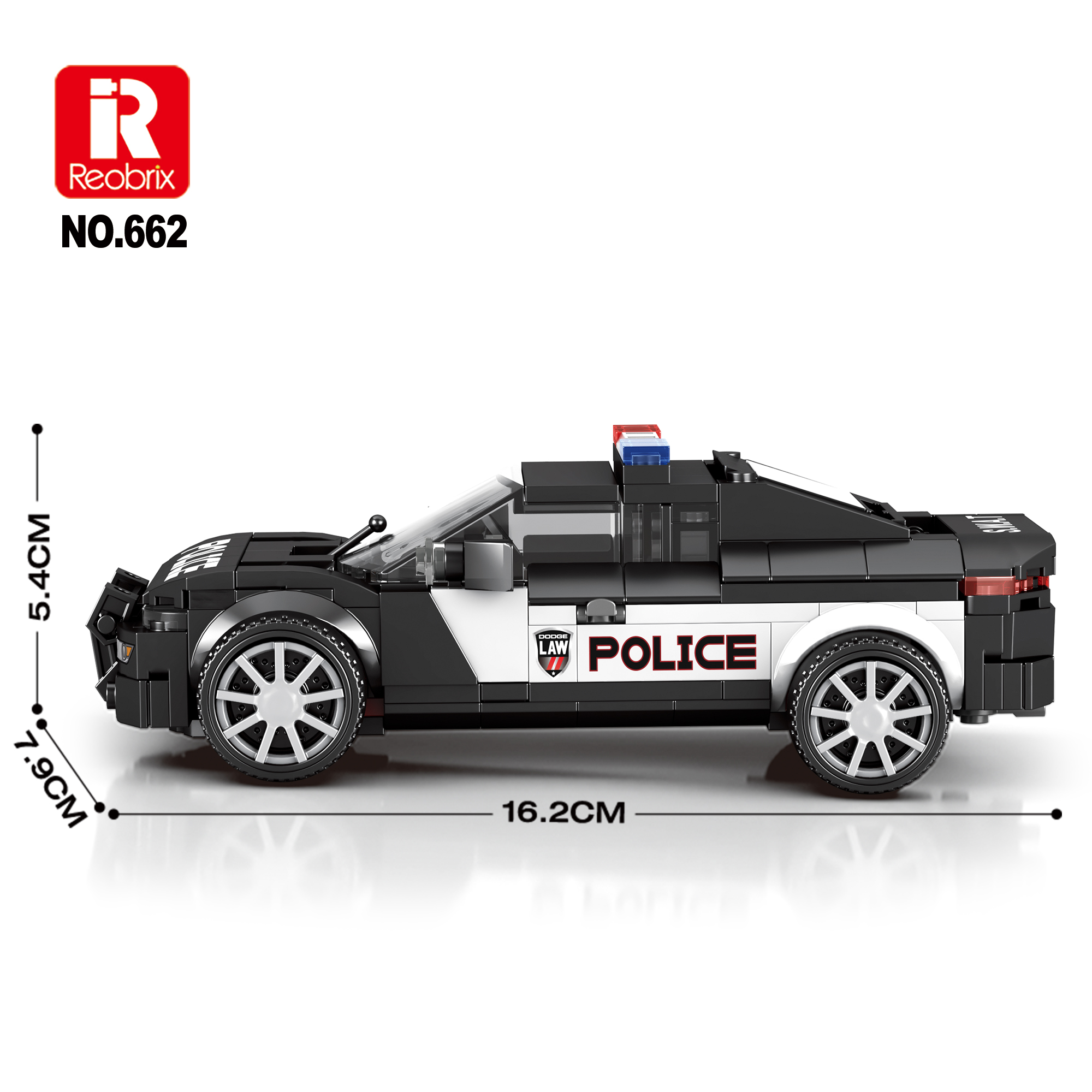 Конструктор Полицейский автомобиль Reobrix 662