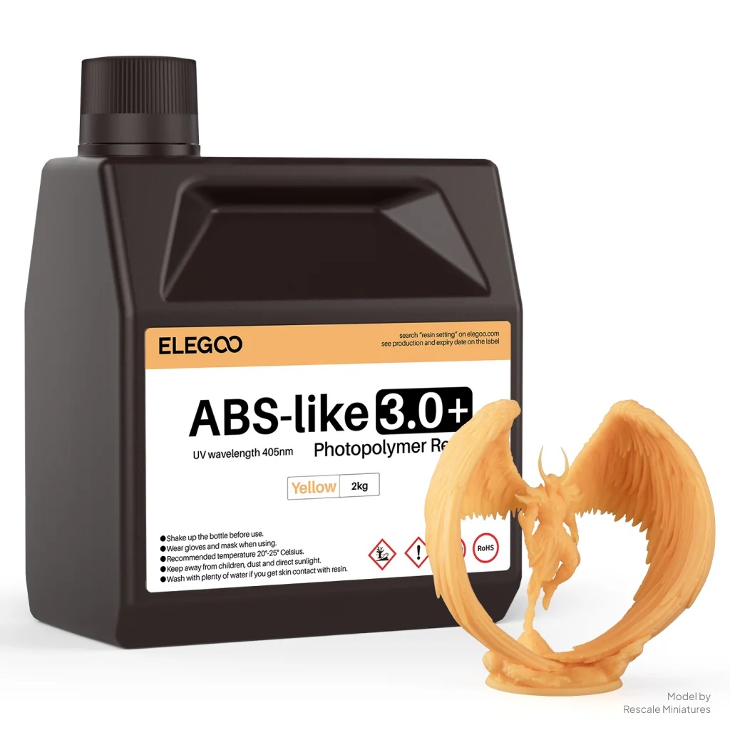 Фотополимерная смола Elegoo ABSlike V3.0+ 2000g (желтый)