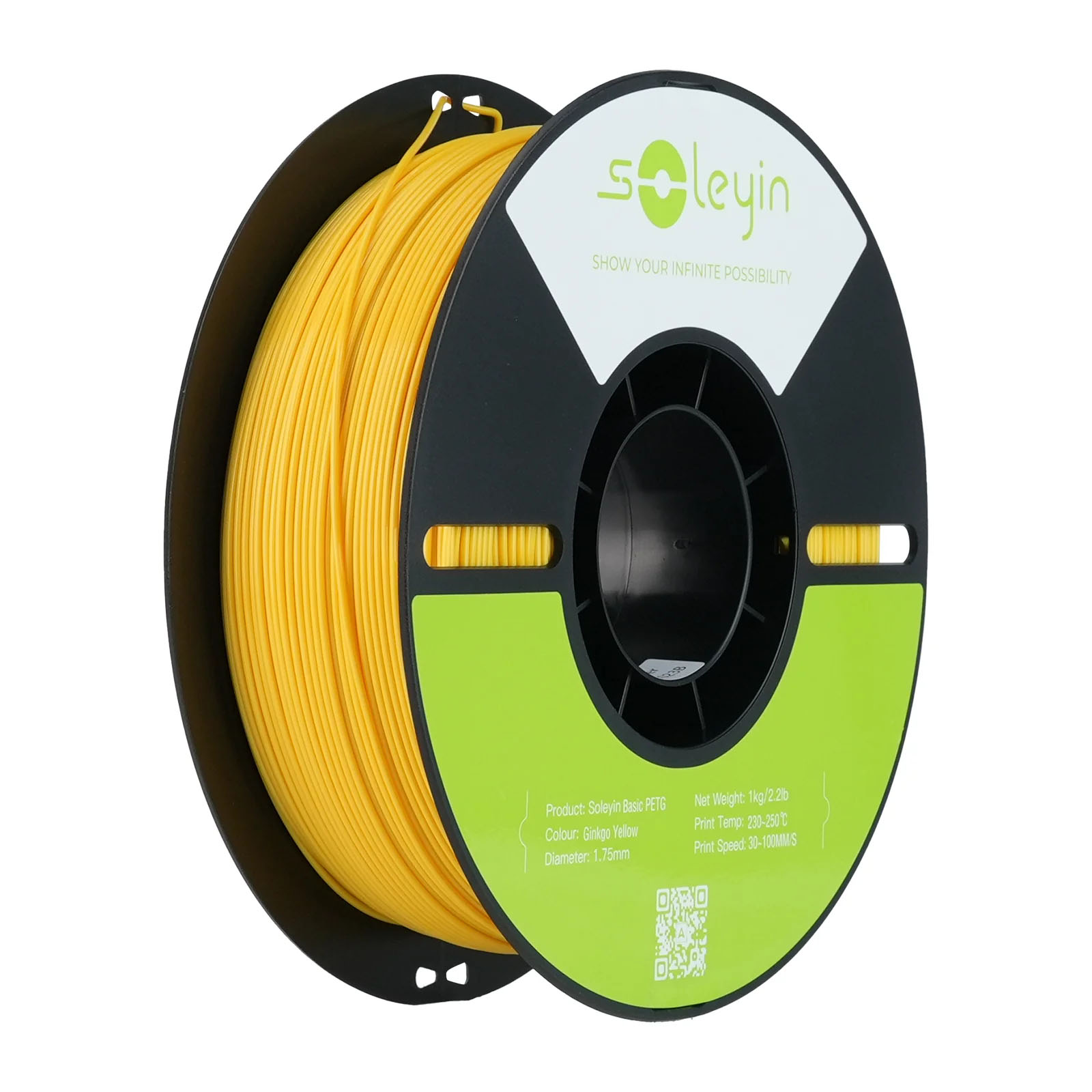 Филамент Creality PETG Basic Soleyin, 1.75 мм, 1 кг, желтый гинкго