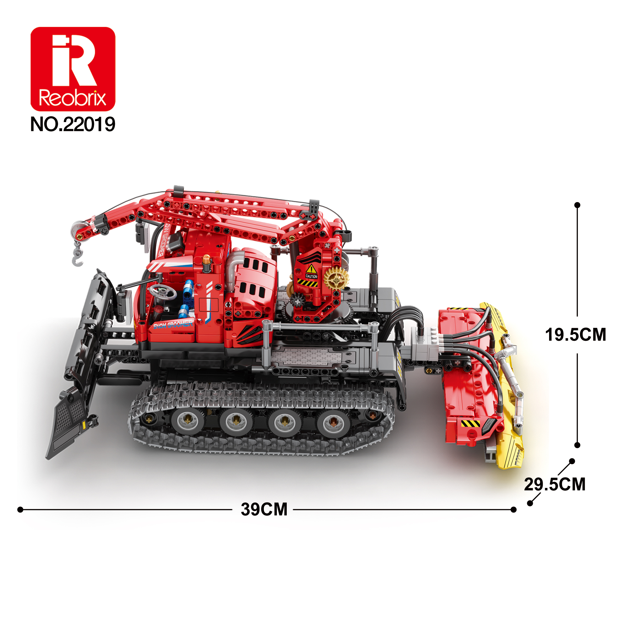 Конструктор на радиоуправлении Снегоуборщик Reobrix 22019