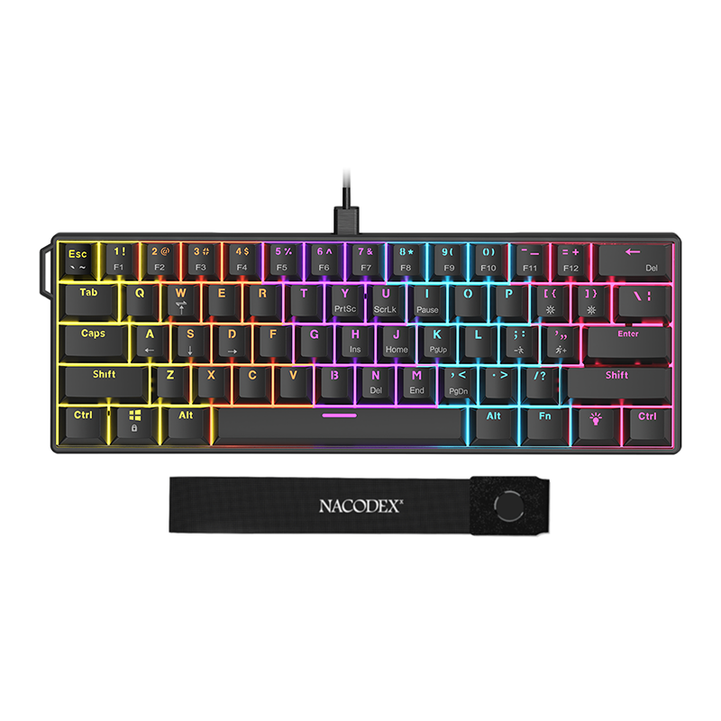 Проводная игровая клавиатура AJAZZ NK61 Red Switch (черный)