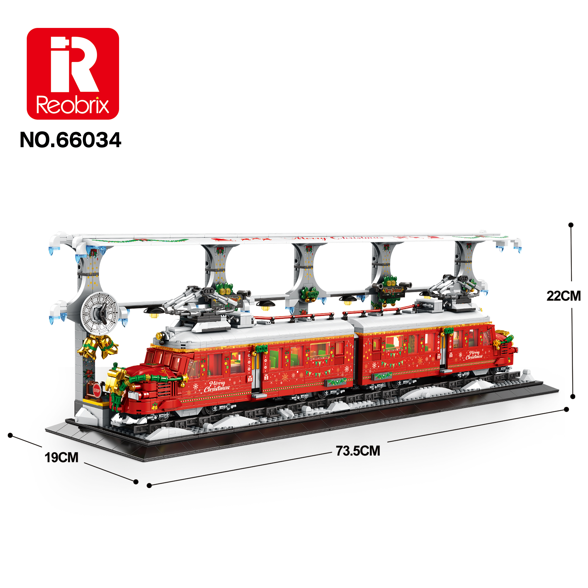 Конструктор Рождественский Поезд Reobrix 66034