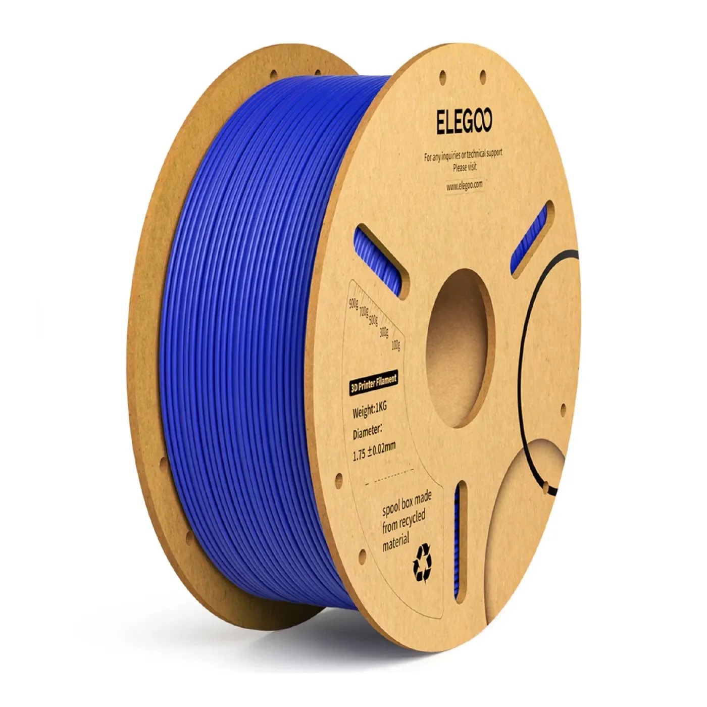Филамент Elegoo PLA+, 1.75 мм, 1 кг, синий