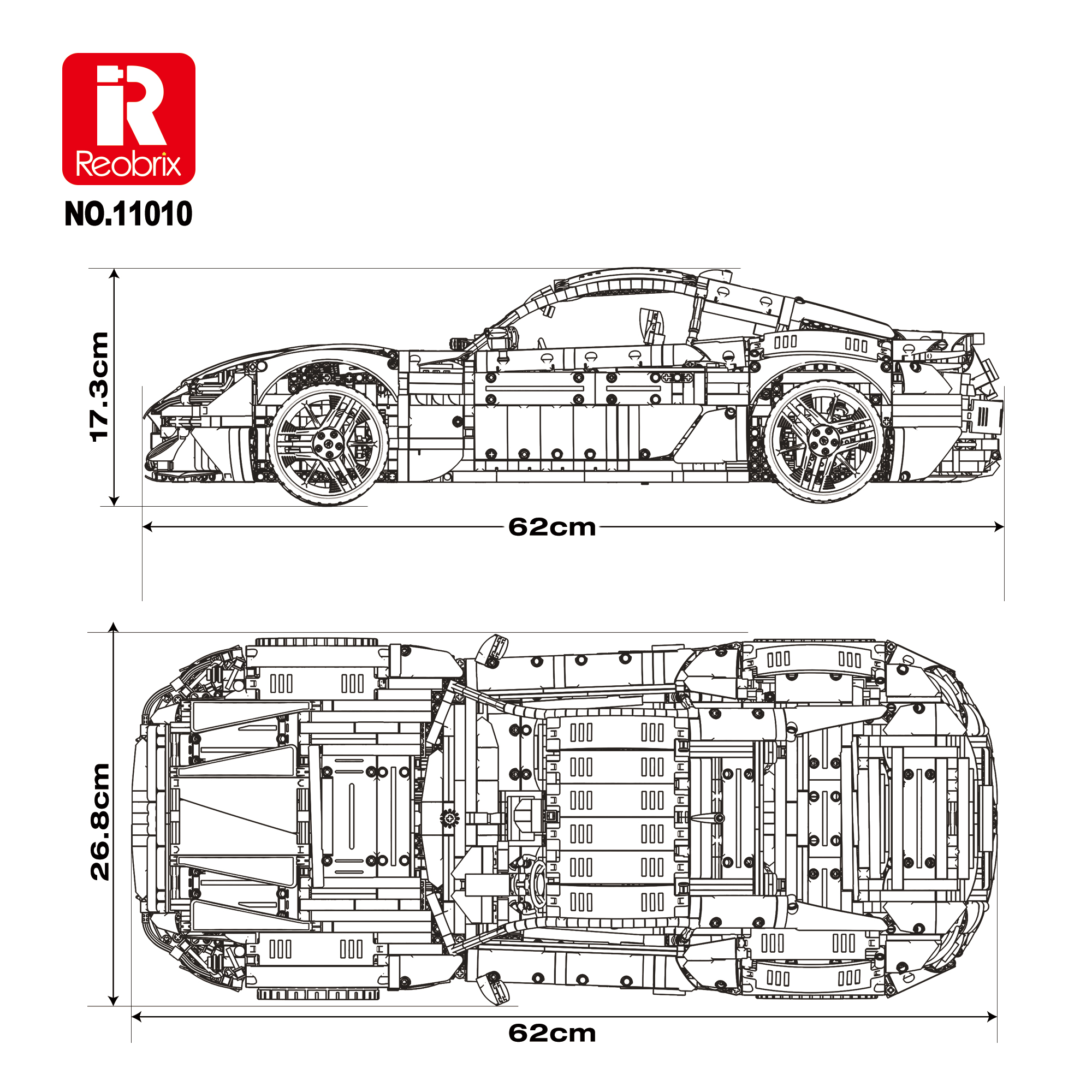 Конструктор Maserati GranTurismo Reobrix 11010