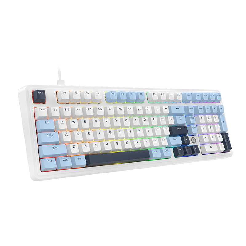 Проводная игровая клавиатура AJAZZ AK980 Daydream Switch (синий/белый/голубой)