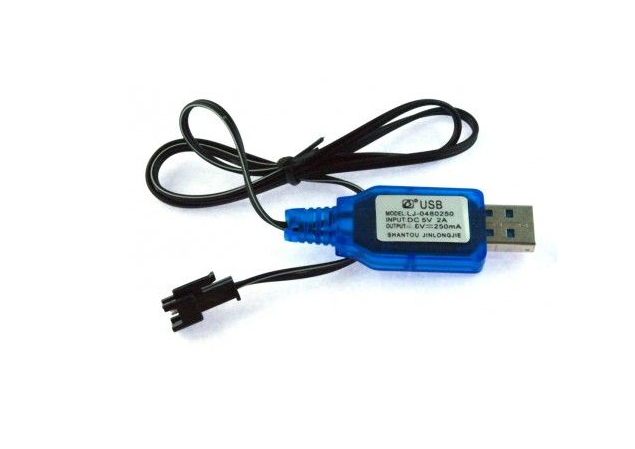 USB зарядное устройство 6В 250 ма/ч для NI-Cad, Ni-MH аккумуляторов