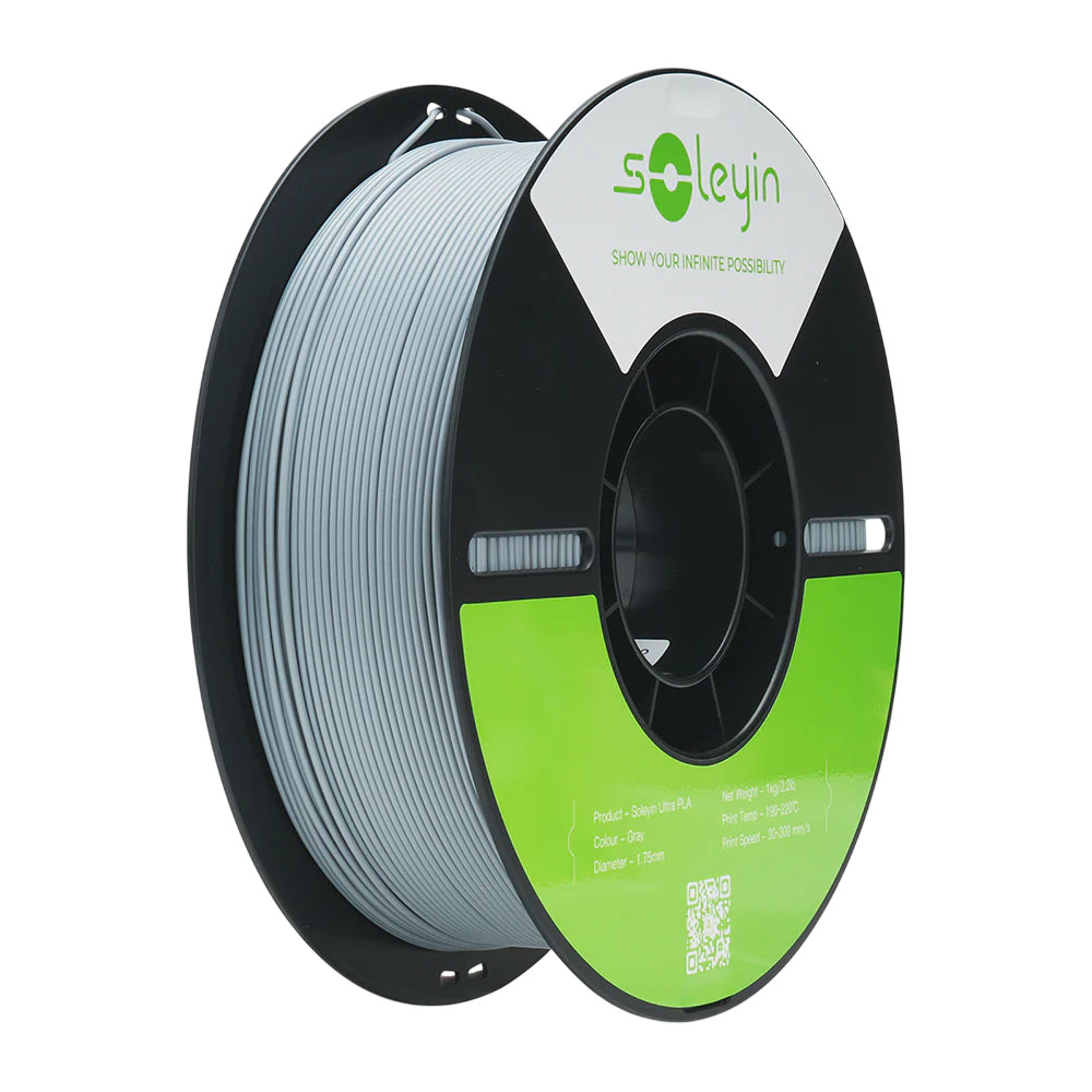 Филамент Creality PLA Soleyin Ultra, 1.75 мм, 1 кг, матовый серый