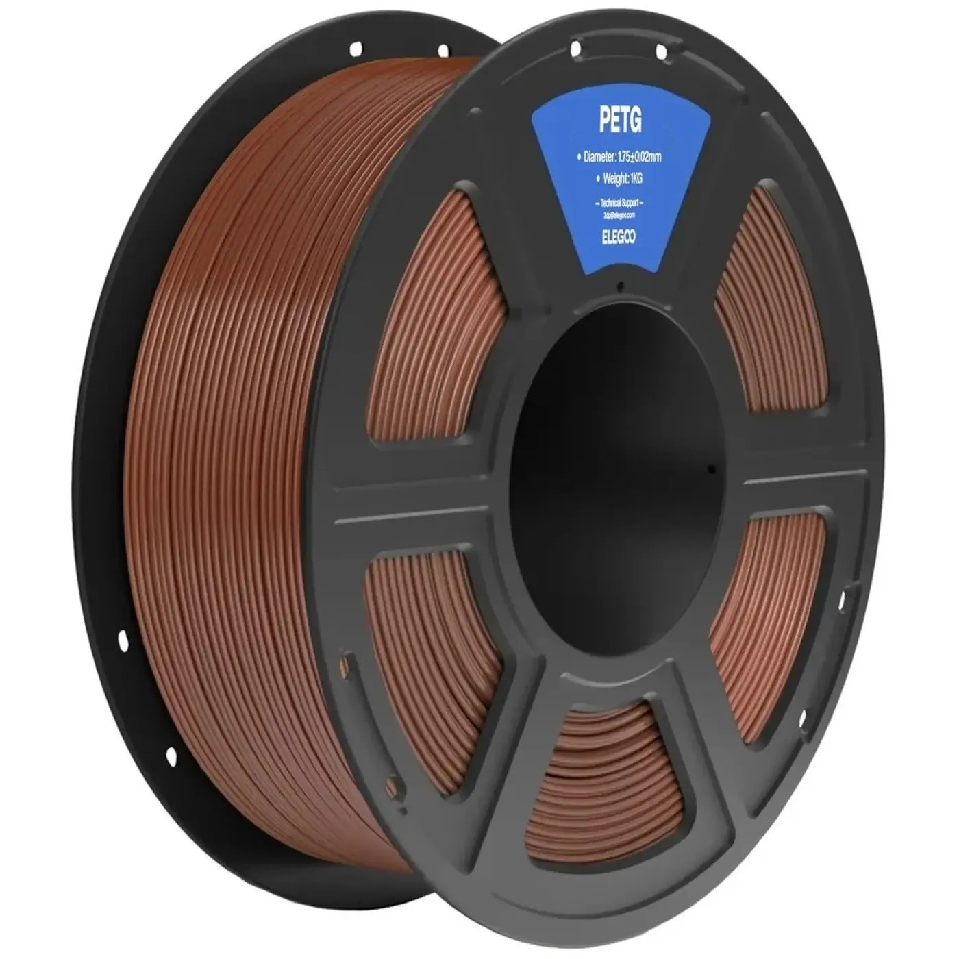 Филамент Elegoo PETG, 1.75 мм, 1 кг, коричневый