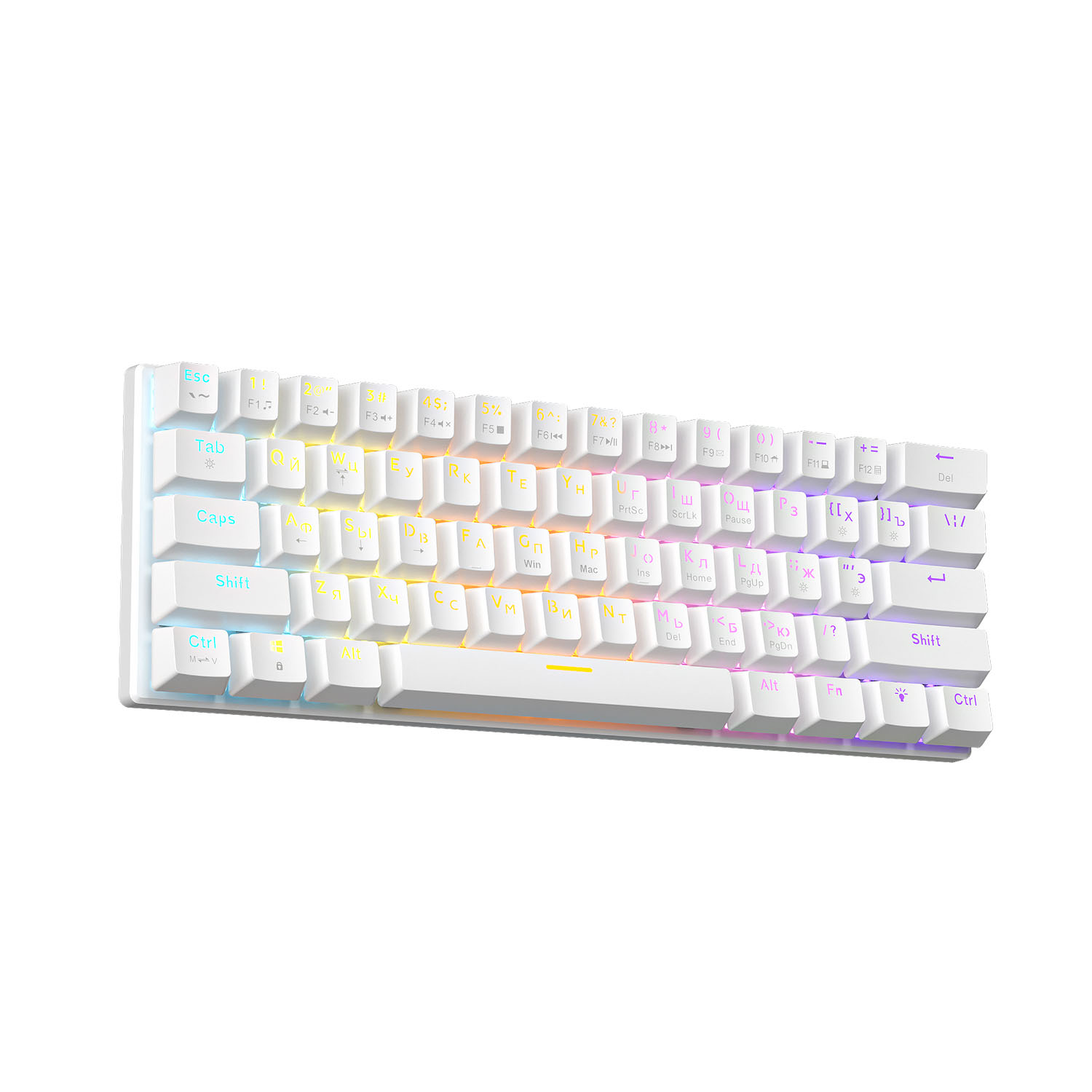 Проводная игровая клавиатура CYBERLYNX BD61 Red Switch (белый)