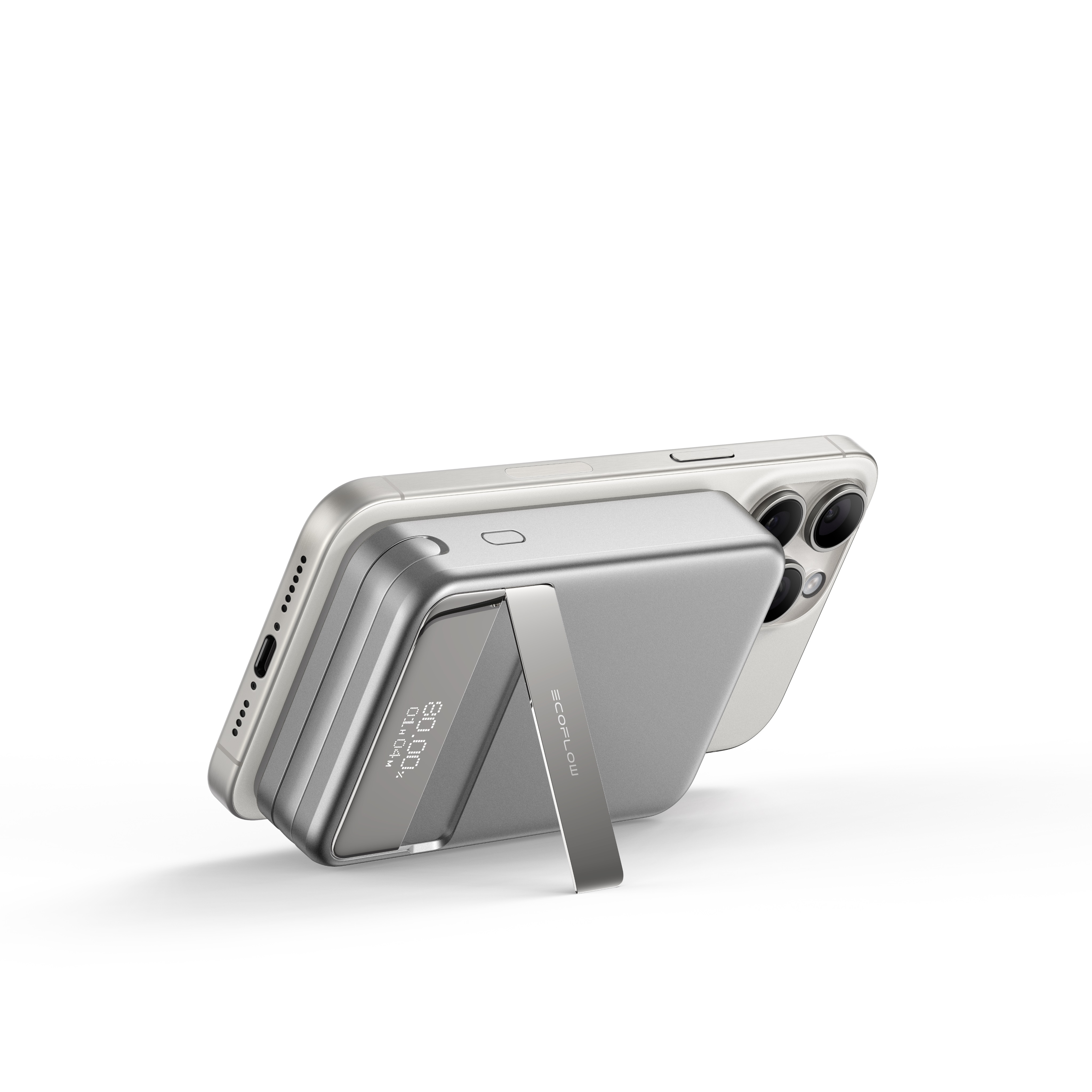 Повербанк EcoFlow RAPID Magnetic (10000 мАч), серебристый