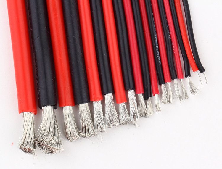 Силовой силиконовый провод 16 AWG (черный)