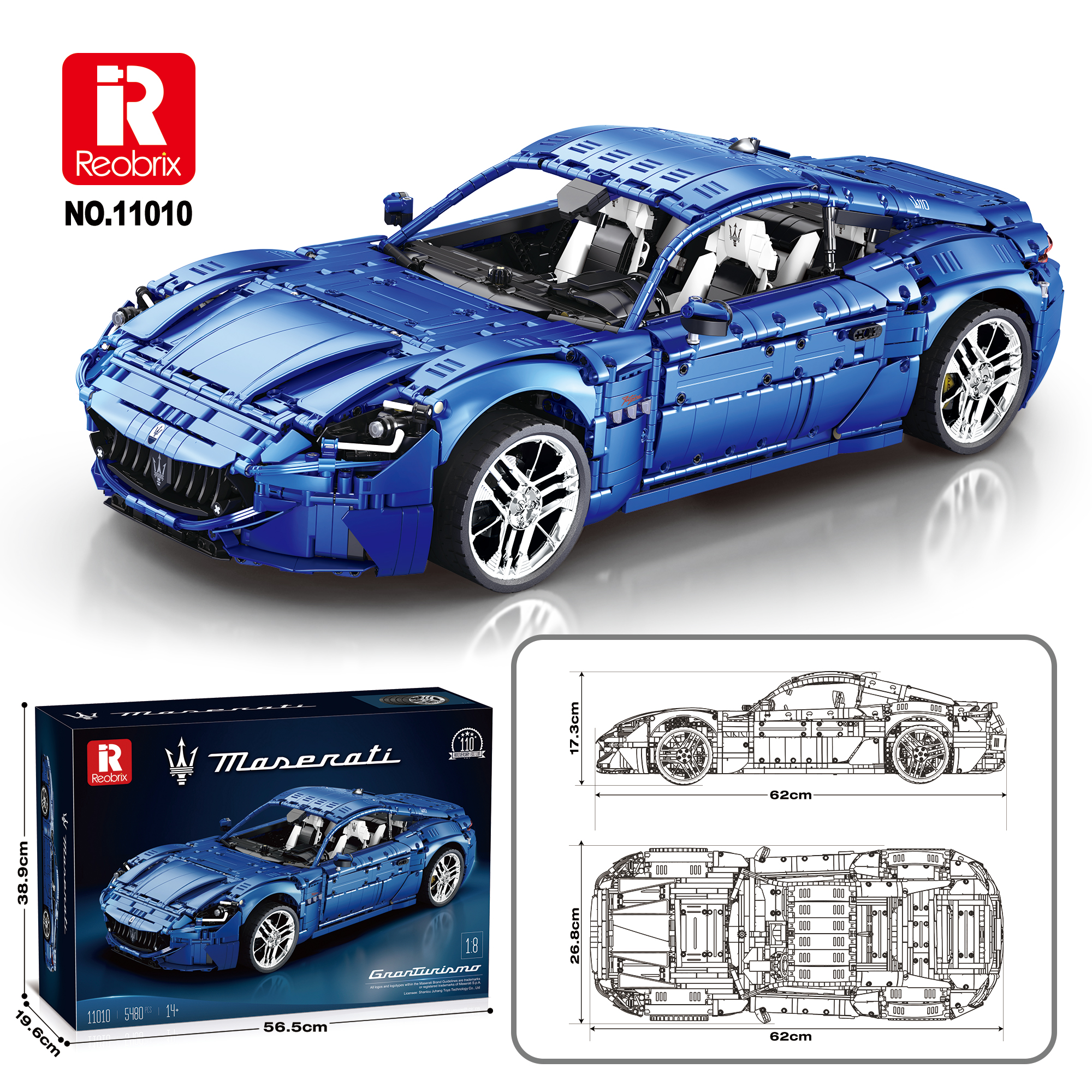 Конструктор Maserati GranTurismo Reobrix 11010