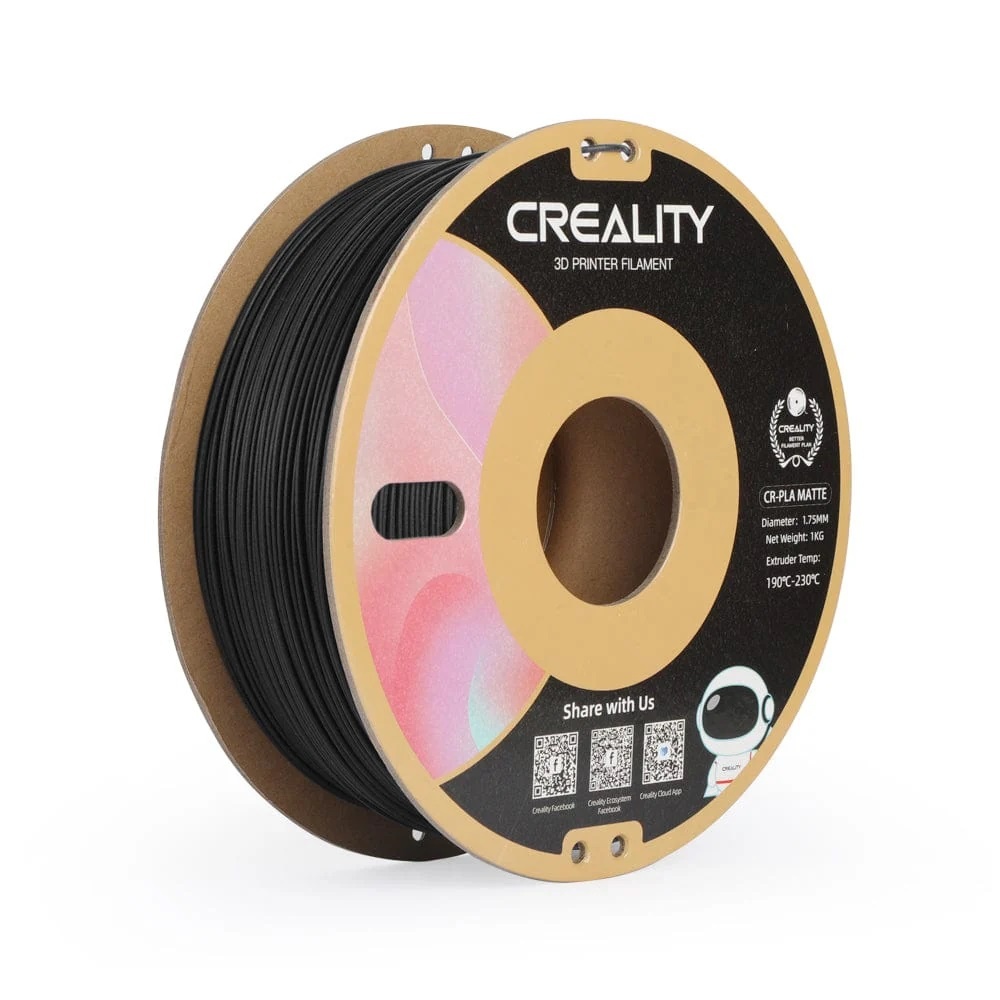 Филамент Creality CR-PLA Matte Black 1.75mm 1KG