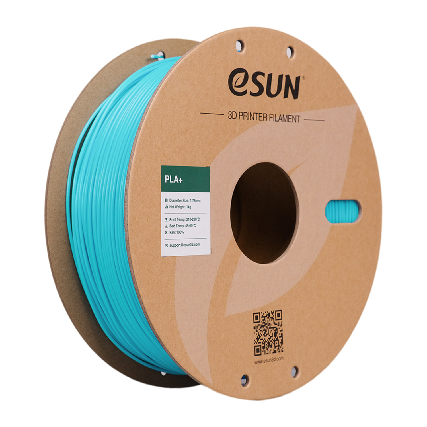 Филамент Esun PLA+, 1.75 мм, 3 кг, светло-синий