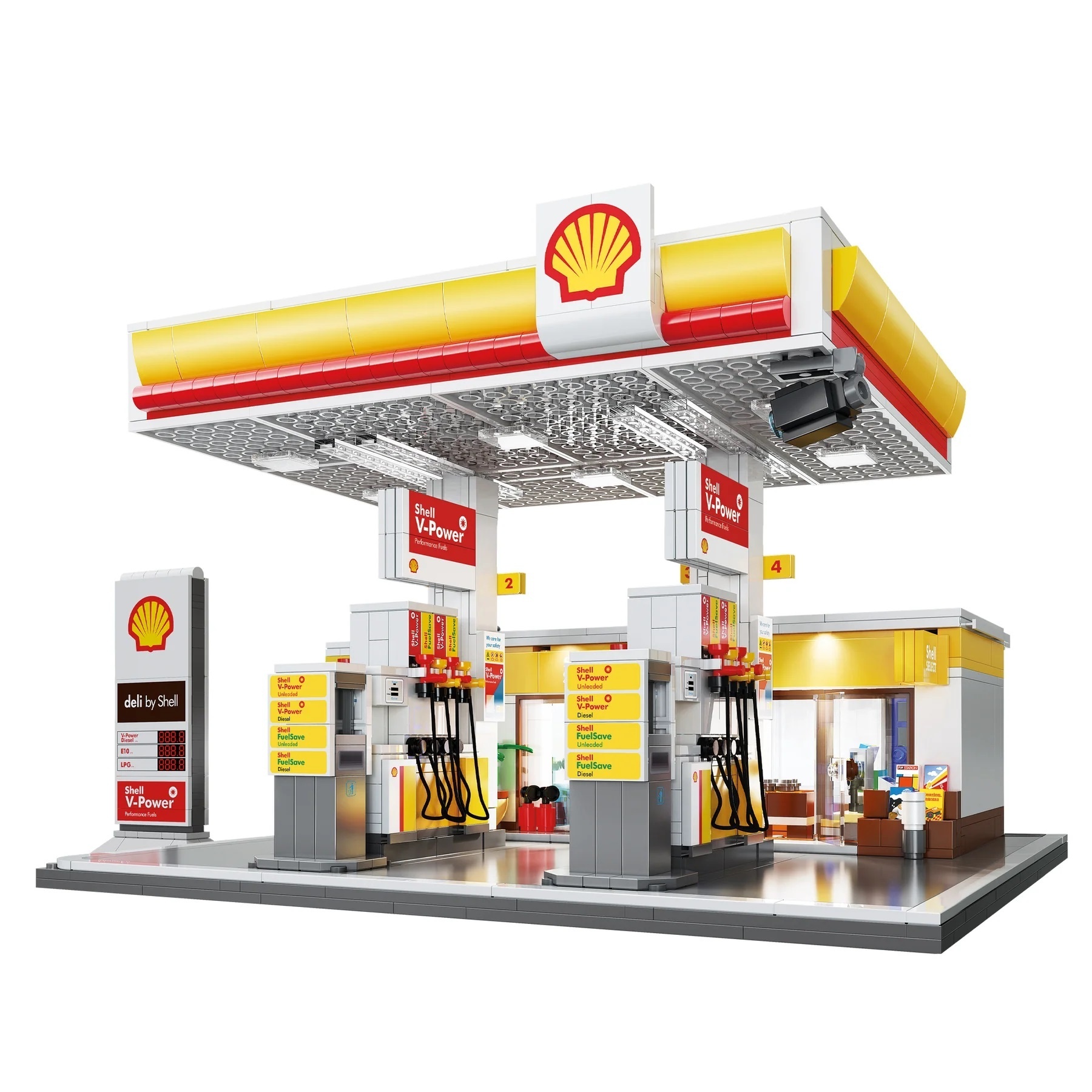 Конструктор CaDa заправка Shell Retail Station C66026W