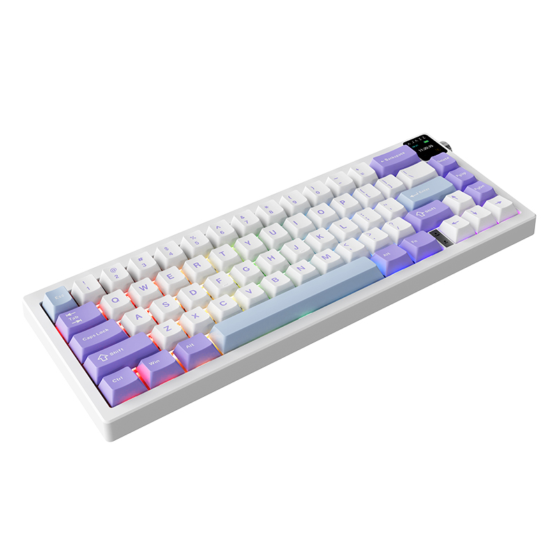 Беспроводная игровая клавиатура AJAZZ AK650 Flying Fish Switch (фиолетовый/белый/синий)